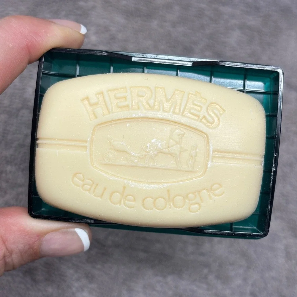 Hermes Paris Eau de Cologne Perfumed Soap Green Travel